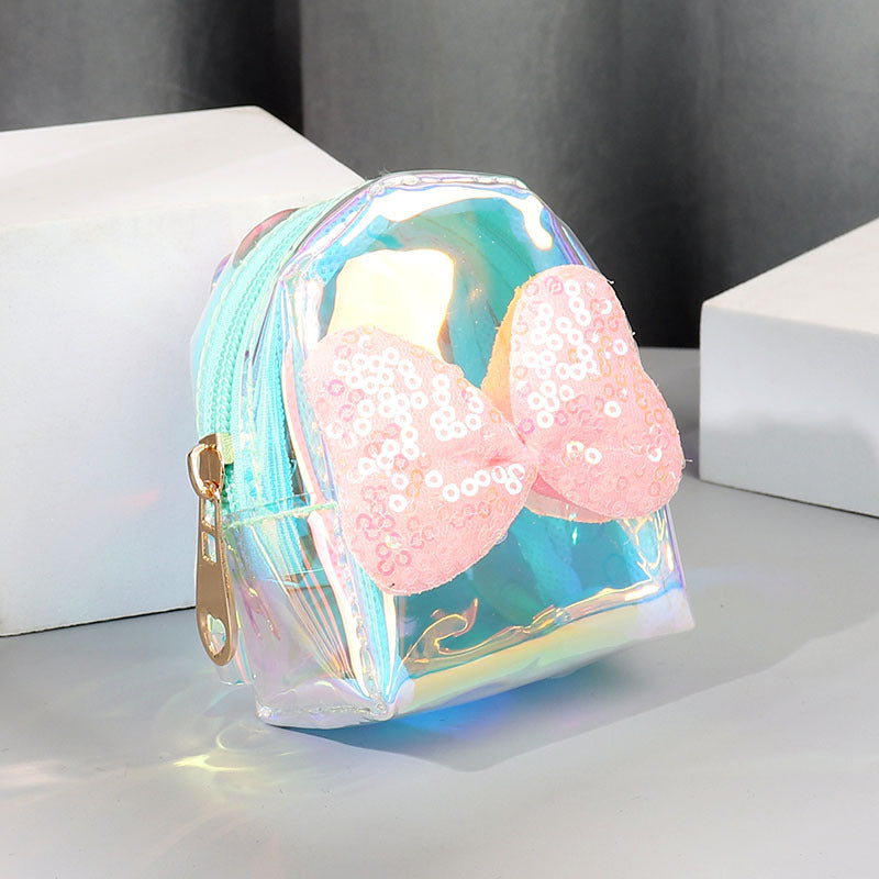 Wholesale Bow Knot Coin Purse PVC Keychains